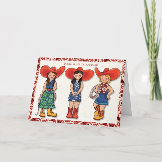 Carte d'invitation de fête d'anniversaire de (Devant)