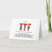 Carte d'invitation de fête d'anniversaire de (Dos)