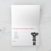 Carte d'invitation de fête d'anniversaire de (Intérieur)