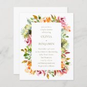 Carte d'invitation de fête de couple à budget Rust (Devant / Derrière)