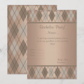 CARTE D'INVITATION DE FÊTE DE GARÇON MODERNE AVEC  (Devant / Derrière)