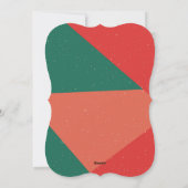 Carte d'invitation de fête de Noël Fa La la (Dos)