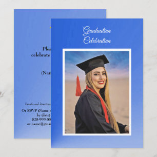 Carte d'invitation de fête de remise de diplômes à