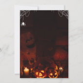 Carte d'invitation de fête déguisée pour Halloween (Dos)
