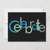 Carte d'invitation de fête d'enterrement de vie de (Dos)