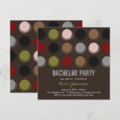 Carte d'invitation de fête d'enterrement de vie de (Devant / Derrière)