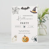 Carte d'invitation de fête d'Halloween (Debout devant)
