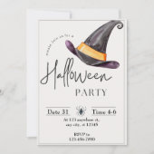 Carte d'invitation de fête d'Halloween (Devant)
