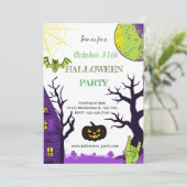 Carte d'invitation de fête d'Halloween (Debout devant)