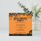 Carte d'invitation de fête d'Halloween (Debout devant)