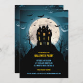 Carte d'invitation de fête d'Halloween (Devant / Derrière)