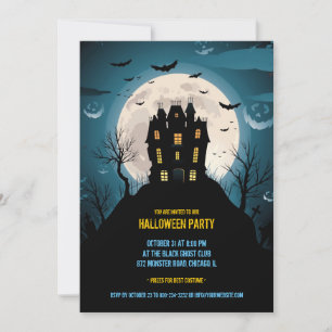 Carte d'invitation de fête d'Halloween