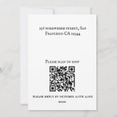 Carte d'invitation de fête Halloween citrouille (Dos)