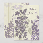 Carte d'invitation de fête pour les 10 ans d'anniv (Devant / Derrière)