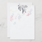 Carte d'invitation de fête royale à l'aquarelle bo (Dos)