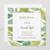 Carte d'invitation de fiançailles calligraphiée mi (Devant / Derrière)