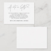 Carte d'invitation de fiançailles et de mariage Pu (Devant / Derrière)