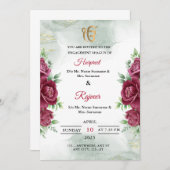 Carte d'invitation de fiançailles Sikh Shagun, Car (Devant / Derrière)