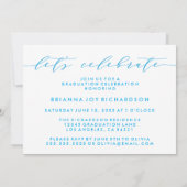 CARTE D'INVITATION DE FIN D'ÉTUDES À L'ECRITURE AR (Dos)