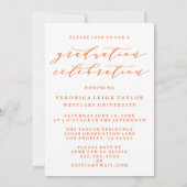 CARTE D'INVITATION DE FIN D'ÉTUDES ARCH MINIMALIST (Dos)