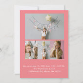 Carte d'invitation de fin d'études de maternelle 5 (Dos)