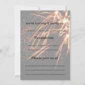 Carte d'invitation de Fireworks Party (Dos)