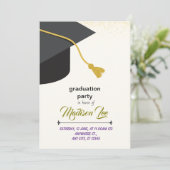 carte d'invitation de graduation (Debout devant)