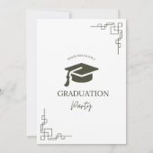 carte d'invitation de graduation (Dos)