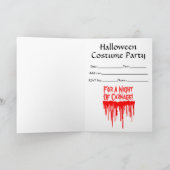 Carte d'invitation de Halloween (Intérieur)