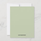 Carte d'invitation de Jardin aquarelle modifiable (Dos)