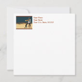 Carte d'invitation de joueur de jazz (Dos)