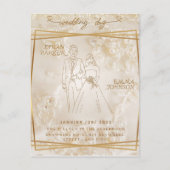 Carte d'invitation de jour de mariage (Devant)