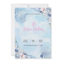 carte d'invitation de juliana 5" x 7"