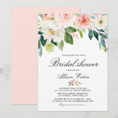 carte d'invitation de la douche nuptiale (Devant / Derrière)