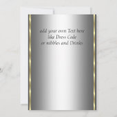 Carte d'invitation de la fête d'adieu (Dos)