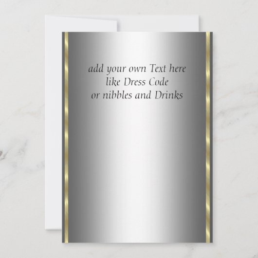 Carte d'invitation de la fête d'adieu (Dos)