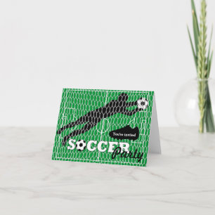 Carte d'invitation de la fête de football