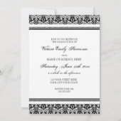 Carte d'invitation de la fête de graduation person (Dos)