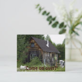 Carte d'invitation de la fête du réchauffement de (Debout devant)