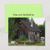 Carte d'invitation de la fête du réchauffement de (Devant / Derrière)