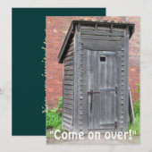 Carte d'invitation de la fête du réchauffement de (Devant / Derrière)