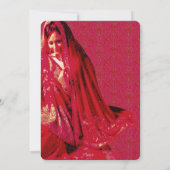Carte d'invitation de la mariée indienne - Douche  (Dos)