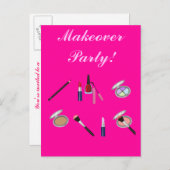 Carte d'invitation de la partie de reprise (Devant / Derrière)