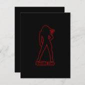 Carte d'invitation de la partie Swinger (Devant / Derrière)