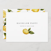 Carte d'invitation de la soirée de baccalauréat ci (Devant / Derrière)