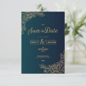 Carte d'invitation de mariage  (Debout devant)