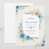 carte d'invitation de mariage (Devant / Derrière)