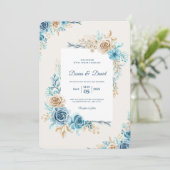 carte d'invitation de mariage (Debout devant)