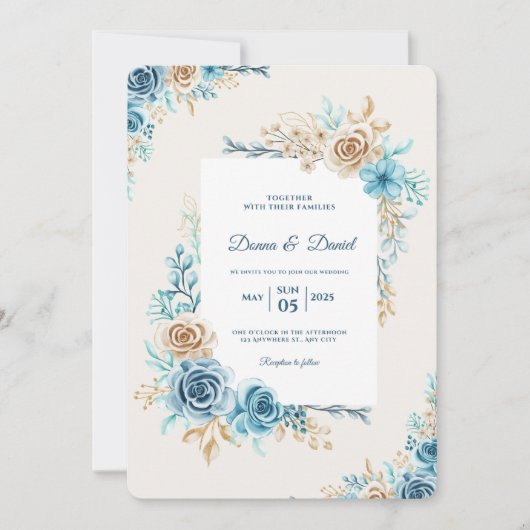 carte d'invitation de mariage (Devant)