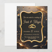 Carte d'invitation de mariage (Devant / Derrière)